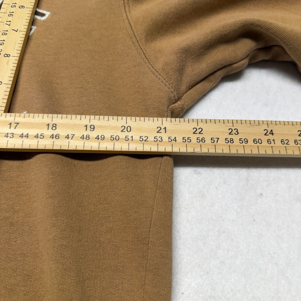 Y2K Aeropostale Hoodie Pullover Athletics Dept Graphic Cotton‎ Blend Brown Small - Picture 13 of 14